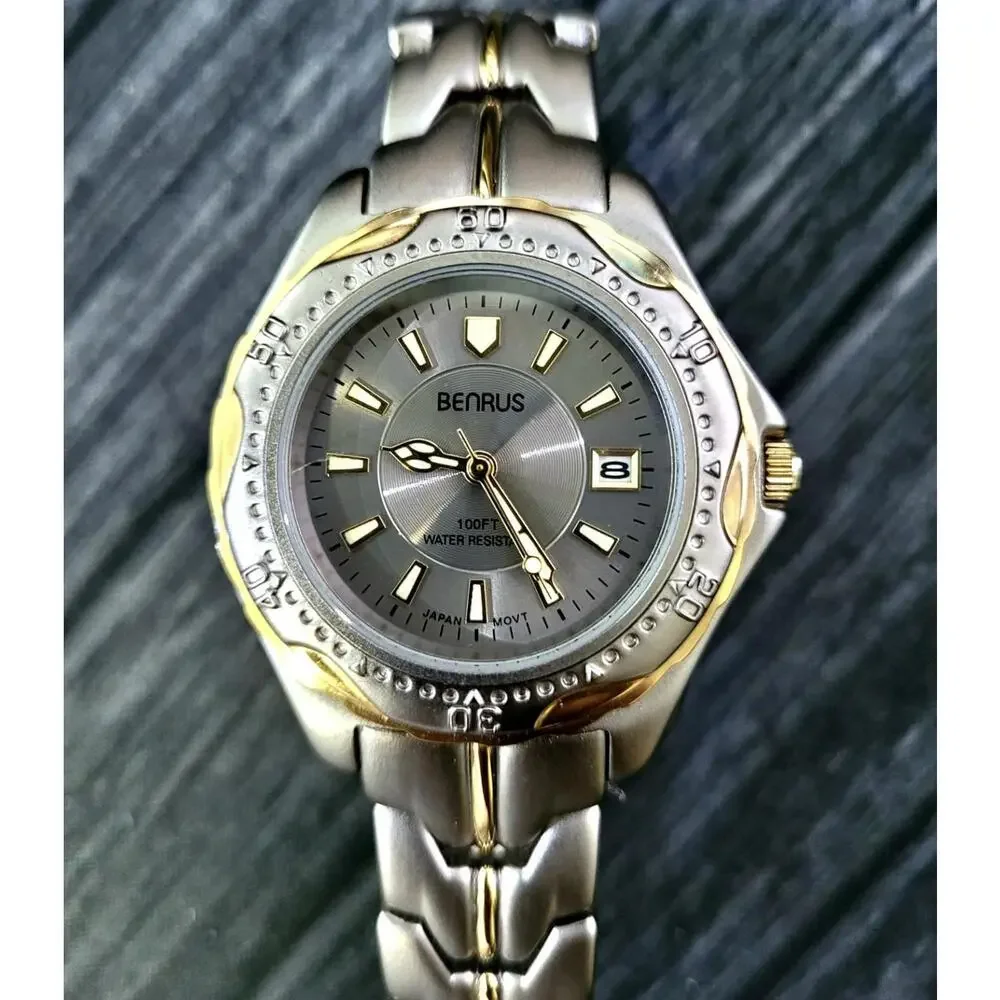 Rare Condition Vintage Benrus Mens‎ Dive Dress Watch N In Box